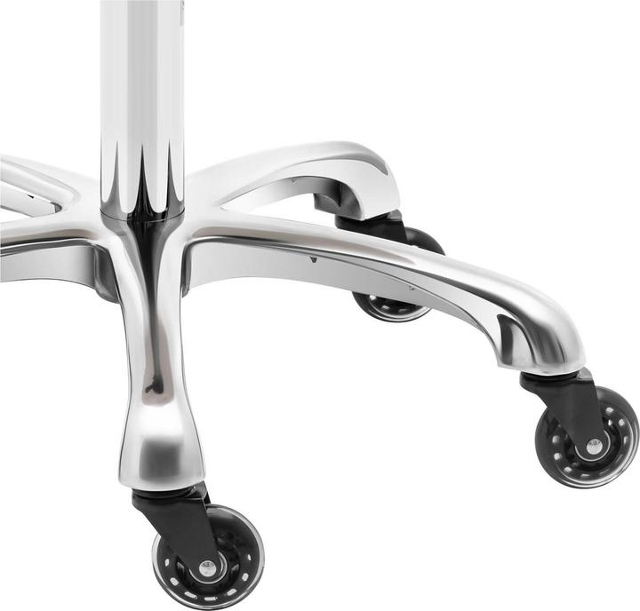 Immagine prodotto Physa Rollhocker höhenverstellbar WORCESTER DARK GRAY Kosmetikhocker 150 kg