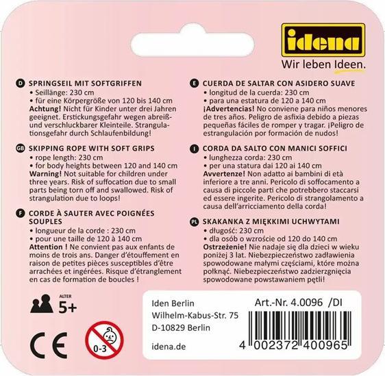 Produktbild Idena Springseil, 230cm mit Softgriffen (230 cm)