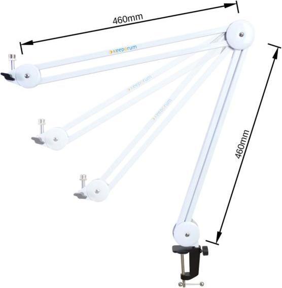 Produktbild RØDE Podcaster mit Mikrofonarm Weiss mit Spinne