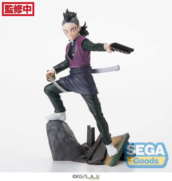 Actual product image Sega Demon Slayer: Kimetsu no Yaiba Xross Link Anime statuette PVC Genya Shinazugawa -Swordsmith Village