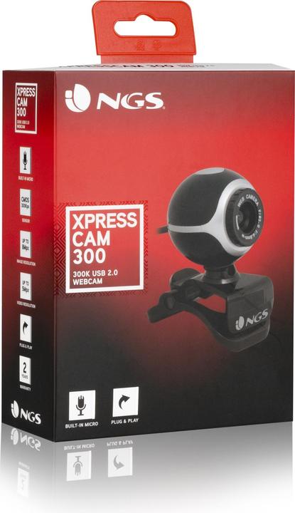 Actual product image NGS XpressCam300 - 5 MP - 8 MP - USB 2.0 - Black - Silver - CMOS - 180 g (5 Mpx)