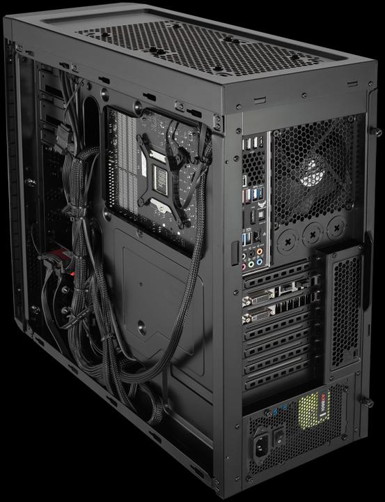 Actual product image Corsair Carbide 330R Blackout Edition (ATX, mATX, Mini-ITX, E-ATX)