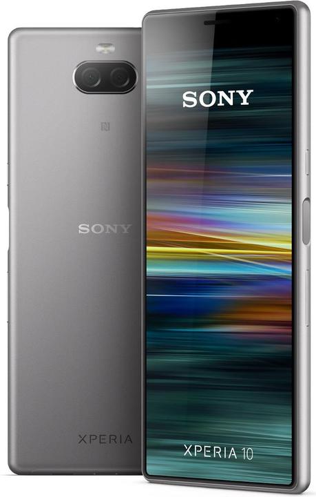 Sony Xperia 10 (64 GB, Silver, 6", Hybrid Dual SIM, 13 Mpx, 4G)
