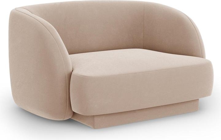 Actual product image Micadoni Velvet Armchair, "Miley", 1 Seat, 103x90x70Made in Europe (2 person sofa, 3-seater, 4-seater)