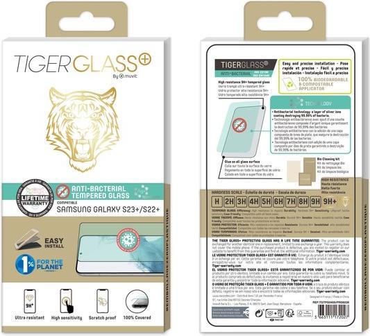 Produktbild Tiger Antibakterielle Folie (1 Stück, Samsung Galaxy S22+, Samsung Galaxy S23+)