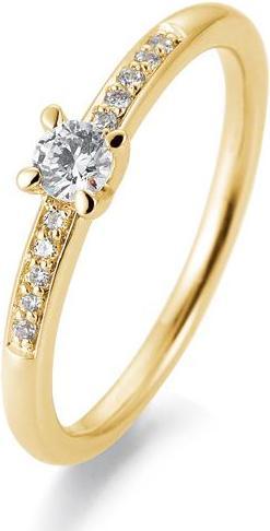 Breuning Verlobungsring Pavé (57, 585/14 K Gold)