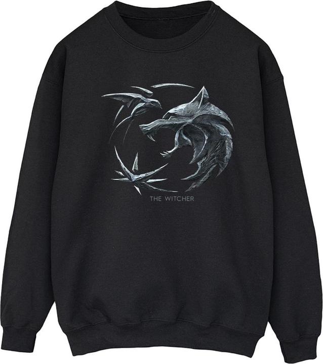 Netflix The Witcher Wolf Logo Sweatshirt (S)