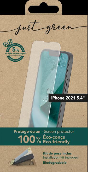 Image du produit Just Green Protection d'écran Bio (1 pièce(s), Apple iPhone 13 mini)