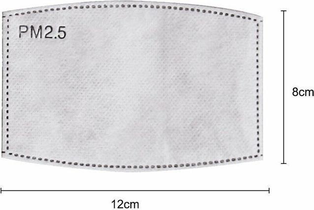 Produktbild Hermex PM2.5 Filter mit Aktivkohle für Gesichtsmaske Staubmasken 100 Stück (100 x)