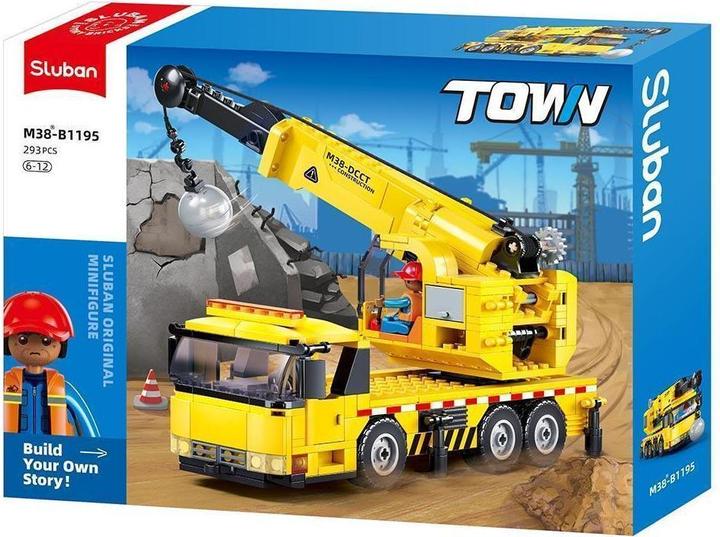 Produktbild Sluban SL96065 - Kranwagen mit Abrissbirne (293 Teile)