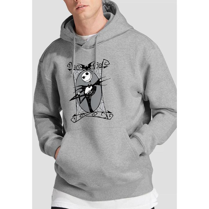 Immagine prodotto The Nightmare Before Christmas Felpa con Cappuccio Jack Skellington Cornice Uomo (XL)