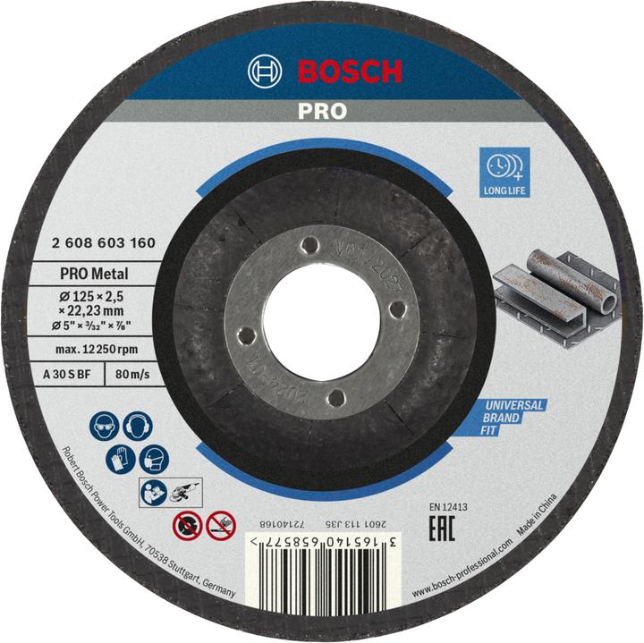 Actual product image Bosch Professional Zubehör PRO Metal cutting disc, 125 x 2.5 x 22.23 mm