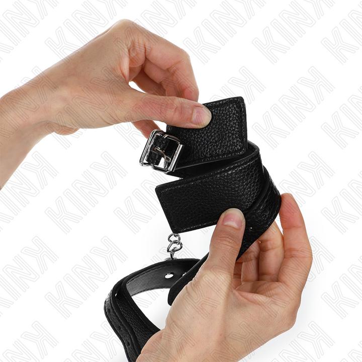 Produktbild Pipedream KINK - HANDGELENKFESSELN MIT SCHLANGENMUSTER, SCHWARZ, VERSTELLBAR 20-28 CM X 5,4 CM