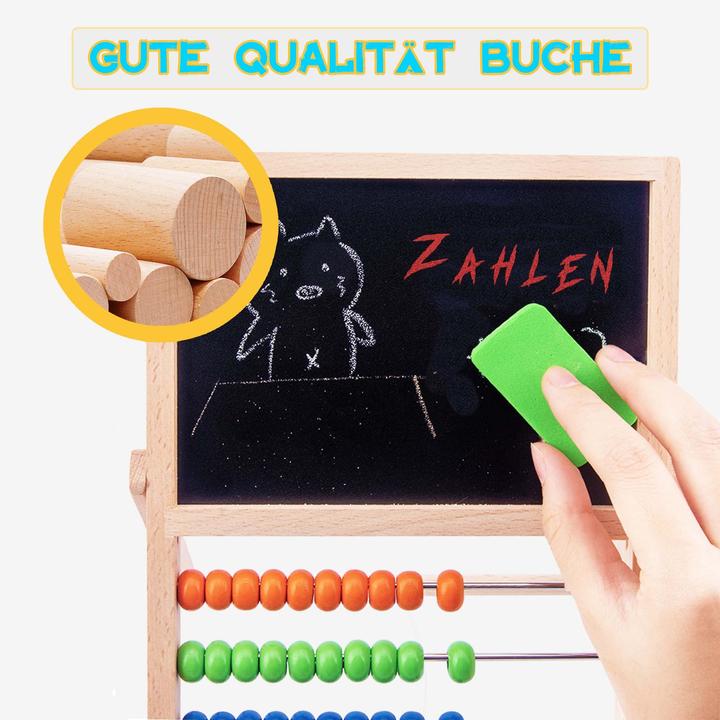 Produktbild Activity Board Grundschul-Rechenschieber Abakus, Abakus-Rechner Kinderabakus Zählrahmen mit Kreidetafel &