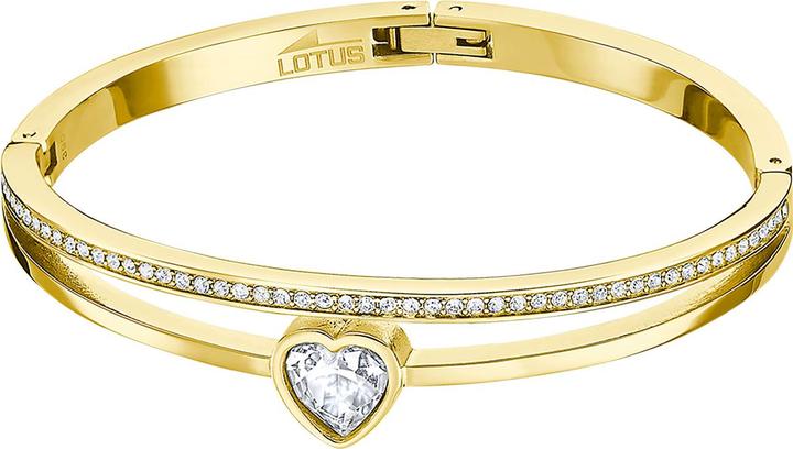 Produktbild Lotus Style - Solid gold-plated bracelet with heart Woman Basic LS2121-2 / 1 (L) (Edelstahl)