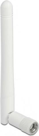 Produktbild Delock WLAN 802.11 b/g/n Antenne RP-SMA Stecker 2 dBi omnidirektional mit Kippgelenk weiss (WLAN)