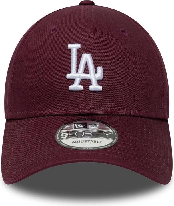 Actual product image New Era 9Forty Strapback Cap - Los Angeles Dodgers Maroon