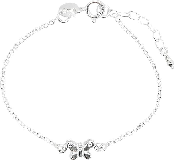 Leyda Armkette Kinder Schmetterling (14 cm, Silber 925)