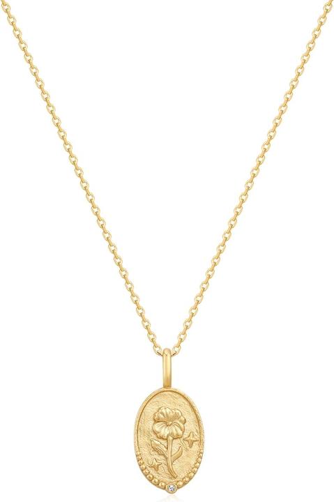 Immagine prodotto Glanzstücke München Collana da donna fiore di nascita febbraio viola - 37176 (Argento, 40 - 45 cm)