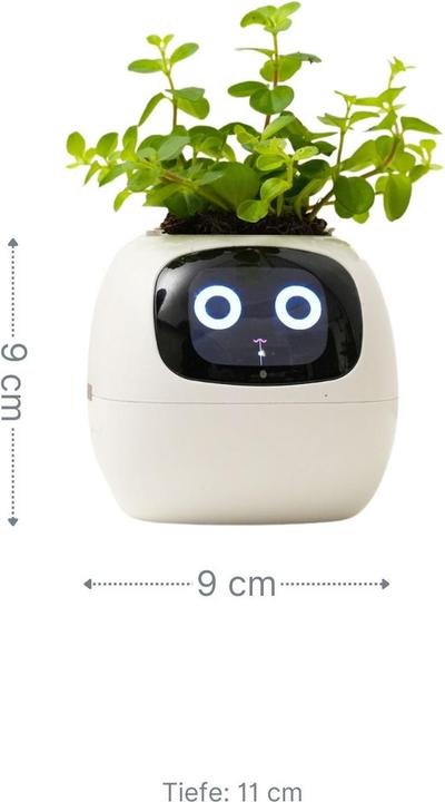 Produktbild Hermex USB-Pflanzenübertopf Smarter Blumentopf Smart Plant Pot Elektronischer Blumentopf Ivy Smart Planter (11 cm)