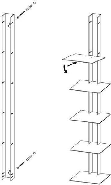 Immagine prodotto haseform torre del libro (18 x 16,5 x 170 cm)