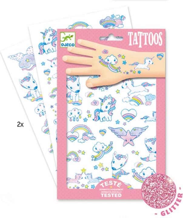 Produktbild Djeco Tattoos Einhörner