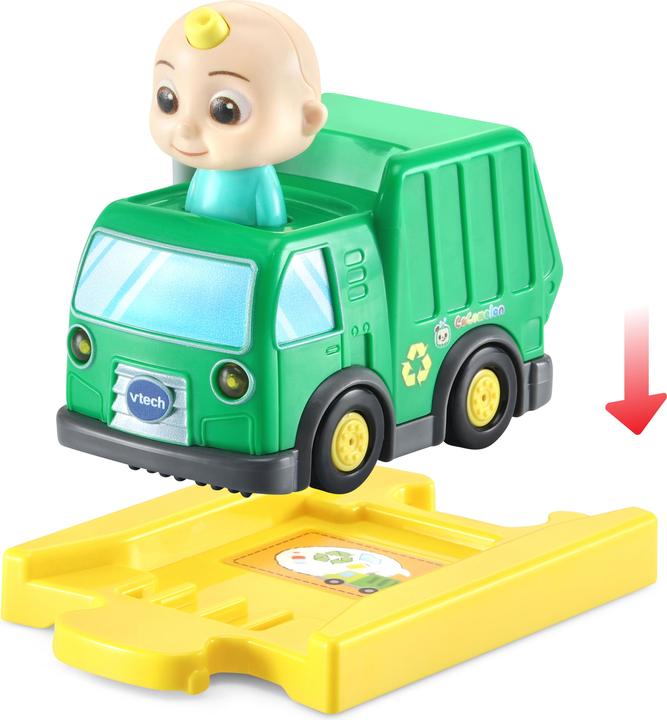 Produktbild VTech Tut Tut Baby Flitzer - CoComelon JJs Müllwagen inkl. Schiene