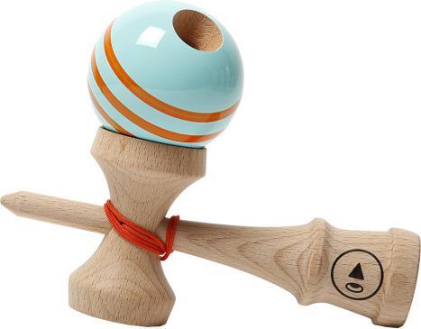 Actual product image Kendama Europe Play Pro II - Triple Stripes - Orange Clock