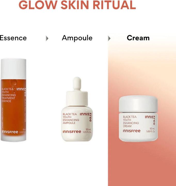 Actual product image Innisfree Black Tea Youth Enhansing Cream 45ml (45 ml, 24h cream)