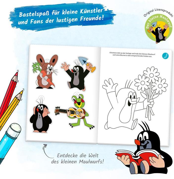 Produktbild Der kleine Maulwurf Mein Spiel- und Malbuch