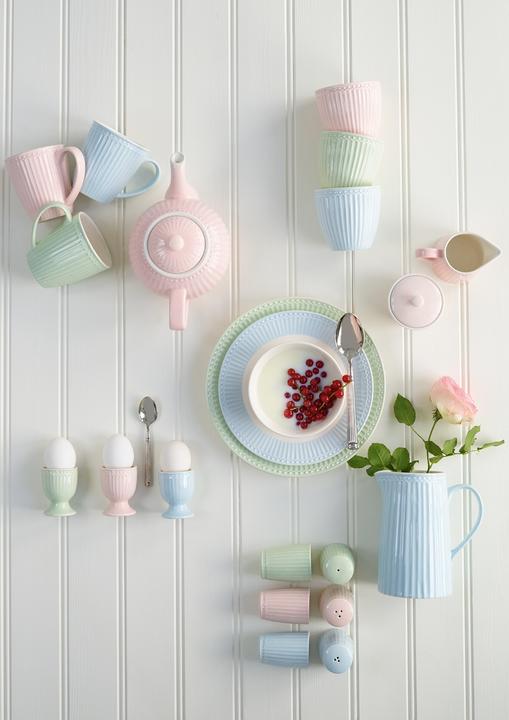 Produktbild Greengate Alice Tasse mit Untertasse pale green 8,5 cm (1 x)