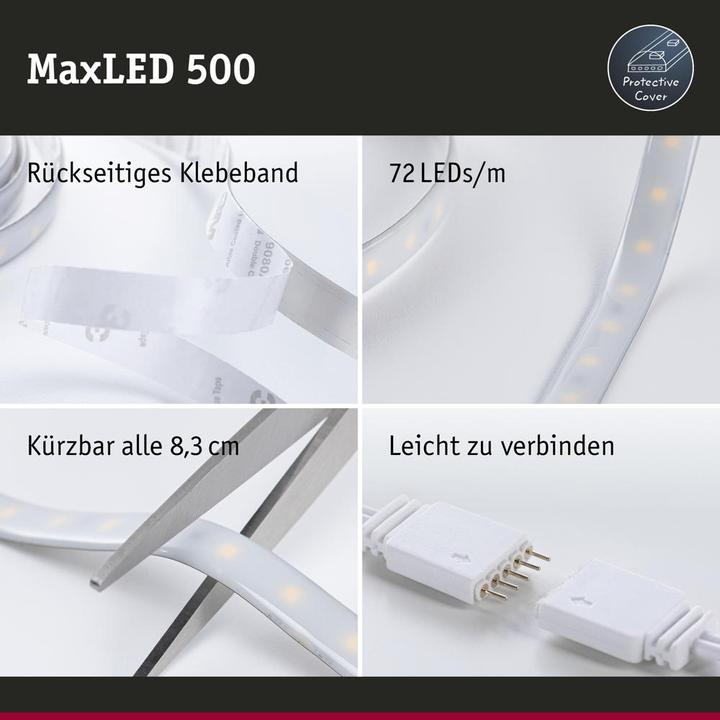 Immagine prodotto Paulmann MaxLED 500 Strisce (Bianco caldo, 250 cm, Interno)