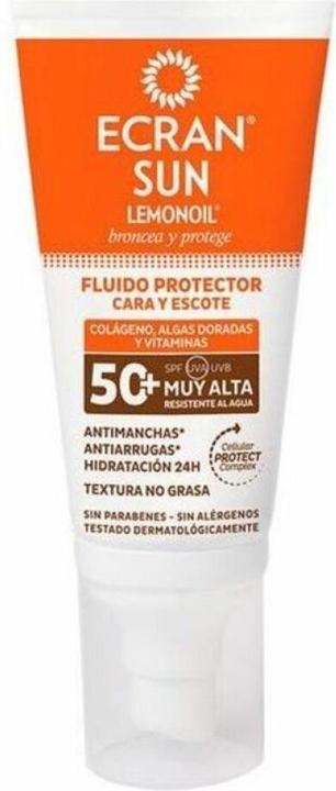 Ecran SUN LEMONOIL CARA & ESCOTE SPF50+ fluido solar 50 ml (Sonnenspray, SPF 50, 50 ml)