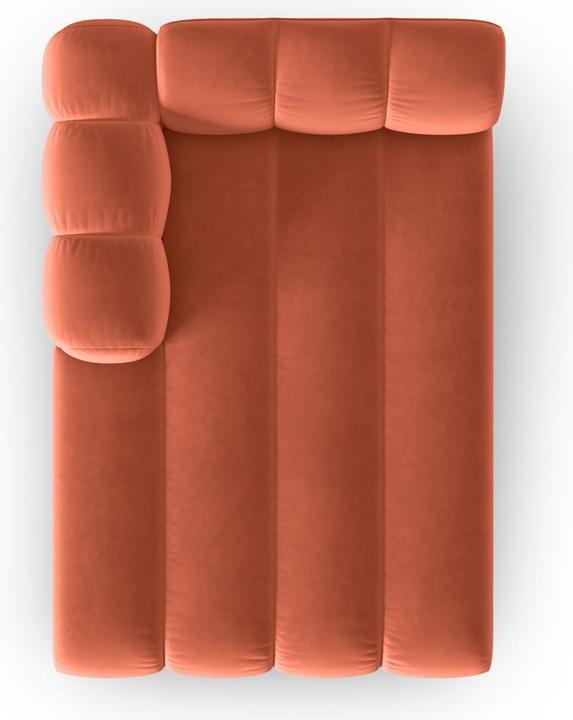 Actual product image Micadoni Velvet Chaise Longue Left, "Lupine", 2 Seats, 117x177x70Made in Europe (Chaise longue)