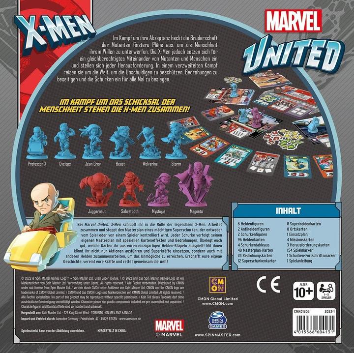Produktbild Cmon CMND1305 - Marvel United: X-Men, Brettspiel, für 1-5 Spieler, ab 10 Jahren (DE-Ausgabe) (Deutsch)