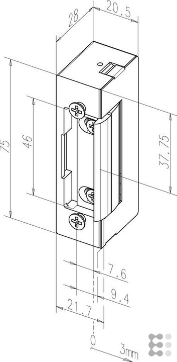 Produktbild effeff Universal-Türöffner (Glastür, Indoor)