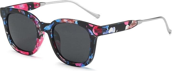 Techsuit - Sunglasses Polarised (2050) - for Women with UV Protection, Metal and PC - Grey Flowers