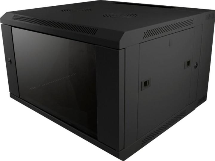 Allnet 19 Wandgehäuse 12HE B600 / T600mm 2-teilig *schwarz* SMB-Serie (10.86 HE, 19 Zoll Rack)