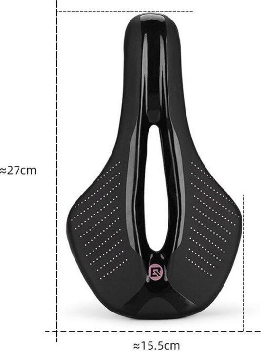Actual product image Rockbros 38210005001 MTB bicycle saddle - black