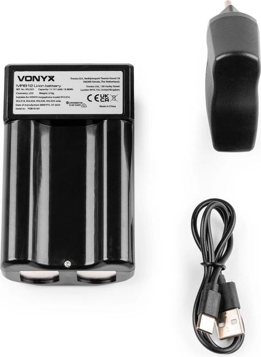 Immagine prodotto Vonyx Akku Pack MRB12, Zubehörtyp Lautsprecher: Akku (Megafono)