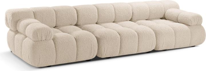 Actual product image Micadoni Velvet Modular Sofa, "Bellis", 3 Seats, 282x94x70 Made in Europe (2 person sofa, 3-seater, 4-seater)