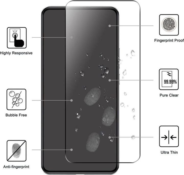 Actual product image Screenguard Xiaomi 12T Pro Full Screen Protective Glass Film 2.5D 9H (1 Piece, Xiaomi 12T Pro)