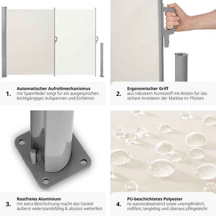 Produktbild tectake Seitenmarkise (3 m)