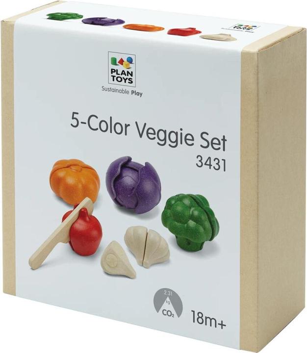 Produktbild Plantoys 5-farbiges Gemüseset