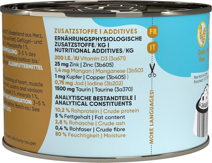 Actual product image Lucky Lou Cat wet food (Adult, 1 pcs., 241 g)