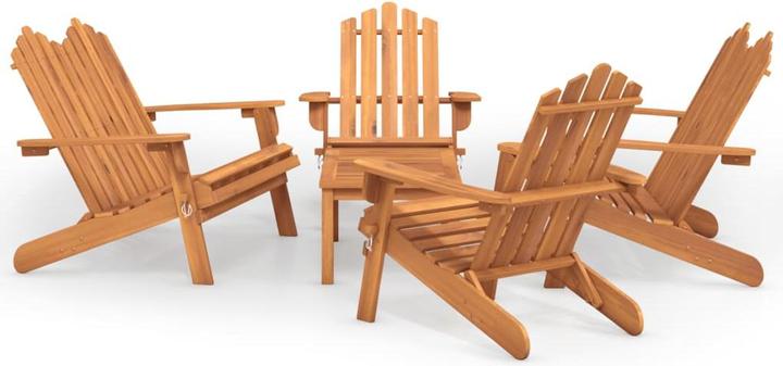 Image du produit VidaXL Ensemble de salon de jardin Adirondack 5 pièces en acacia massif