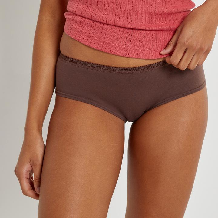 Produktbild La Redoute Collections 3er-Pack unifarbene Shortys (W32/L34, 3er Pack)