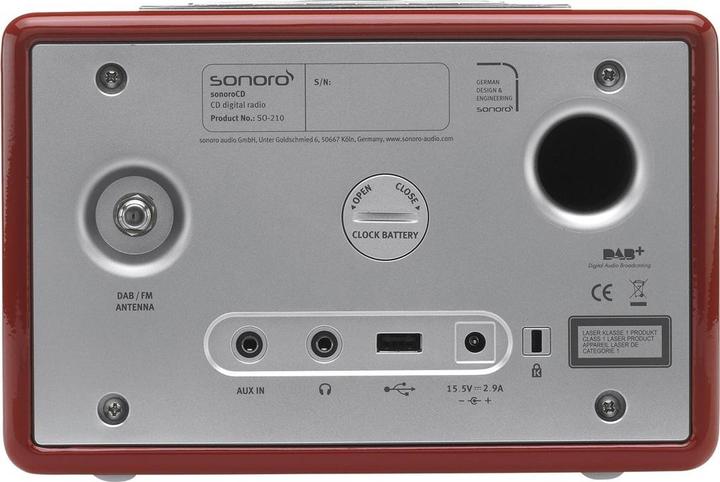Actual product image Sonoro CD - DAB+ table radio with CD, Bluetooth, AUX-IN and USB (Bluetooth)