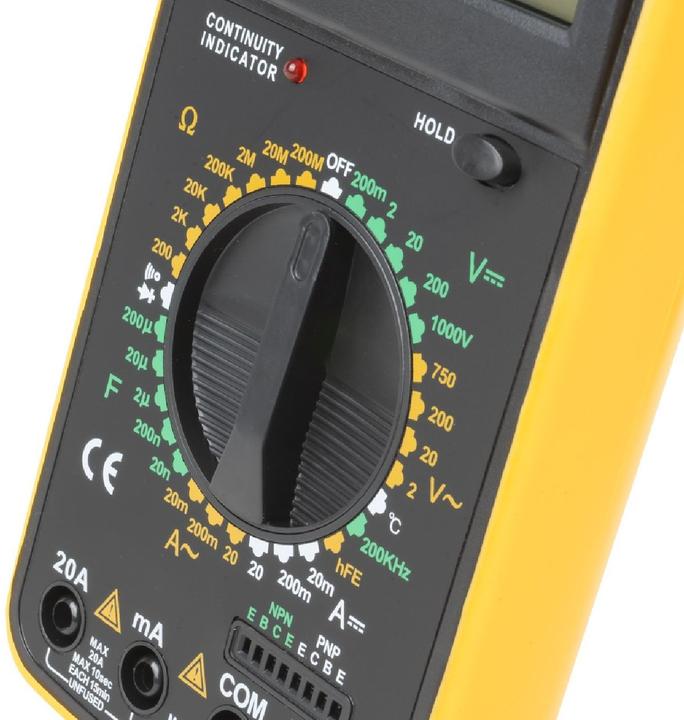 Produktbild Digitales Multimeter 20A max, -40°C /1000 °C