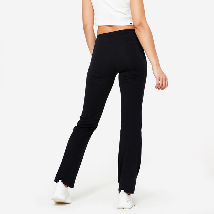 Produktbild Domyos Leggings Damen ausgestelltes Bein - schwarz (W26/L30)